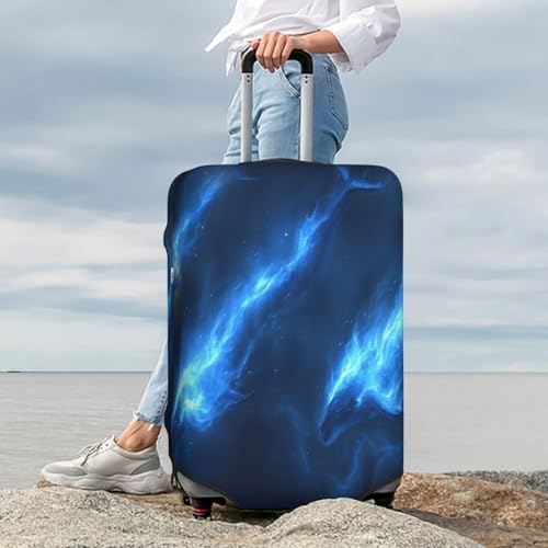 Fantasy Whale Durable Luggage Cover Suitcase Protector Anti-Scratch Luggage Cover Fits 18-32inch Luggage, Black, M3