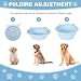 Zimoer 2er-Pack Faltbare Hundenäpfe mit Saugnäpfen & Slow-Feeder, 450ml Silikon Reisenapf für kleine Hunde, tragbar mit Karabinerhaken für Outdoor-Aktivitäten