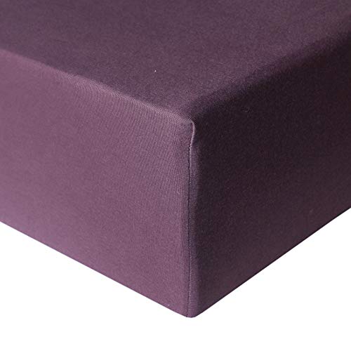 Image of Copper Pearl Premium Knit Baby Crib Sheets for Boys and Girls Breathable and Soft, Fitted Crib Sheets for Standard Baby Mattresses, Crib Sheet for Baby Registry or Shower Gift, Plum