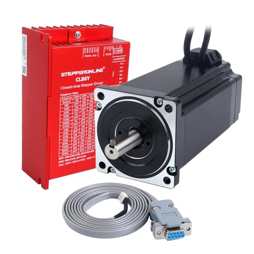 STEPPERONLINE Closed Loop Schrittmotor 1 Achse CNC KIT V2.0 12.00Nm 6.0A Nema 34 Motor & 0-8.5A 20-80VAC / 30-110VDC Treiber CL86Y-V20