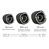 Shark Wheel 72mm Longboard Cruising Wheels, DNA Formula, Set of 4 Wheels