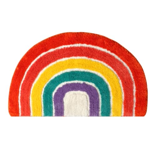 Alfombra de baño semicircular para evitar caídas de niños en suelo 2