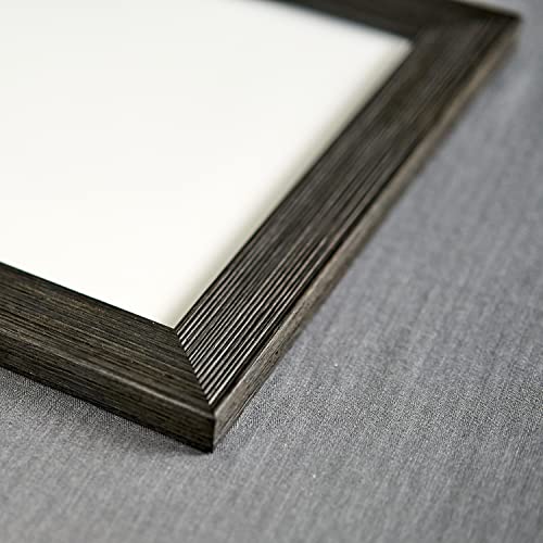 Poster Palooza 20X20 Distressed/Aged Black Wood Picture Square Frame - Picture Frame Includes Uv Acrylic, Foam Board Backing, & Hanging Hardware! #TOP1