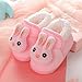 Baby Shoes Cute Fleece Warm Booties Shoes Fashion Printing Non Slip Breathable Toddler Baby Rain (Pink, 12-18 Months)