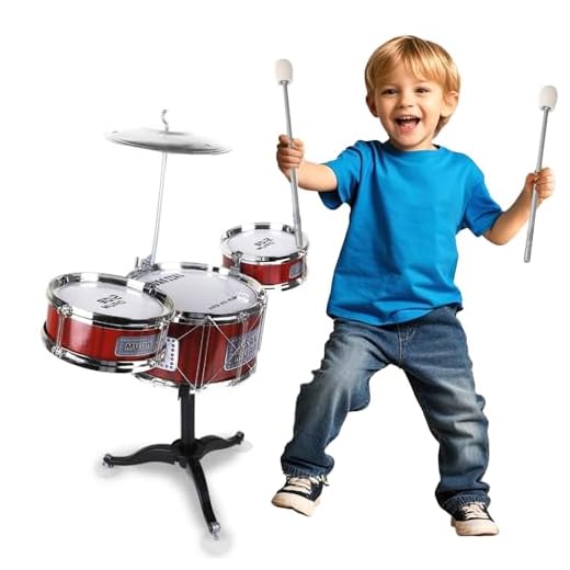 Chilartalent Kids Drum Set Plastic Toy Drum Set for Kids 1 - 5 Years Old Boys Girls Musical Instruments Playing Beats Toys Ideal Gift Toy for Toddlers