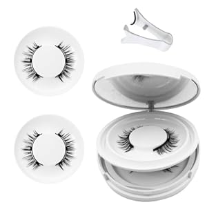 Meylora Magnetic Lashes,Meylora Magnetic Eyelashes with Applicator Reusable Eyelashes Magnet without Eyeliner Natural Look No Glue or Liner Needed(Natural+Natural)