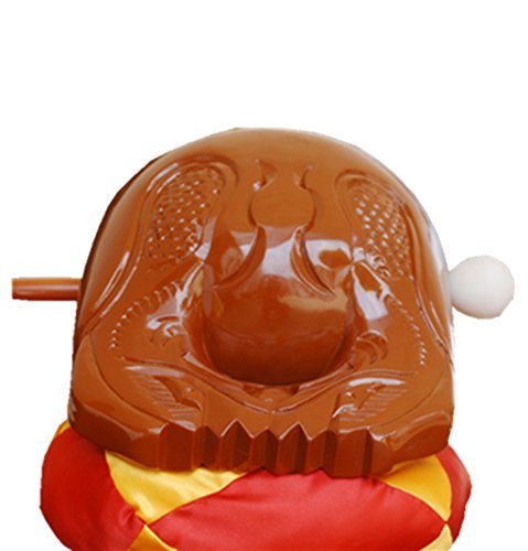 Unafreely Buddhist Camphorwood Wooden Fish Temple Block Zen Drum with Mat 4.6 Inches 5.2 Inches 6.6 Inches 7.8 Inches (5.23 Inches)