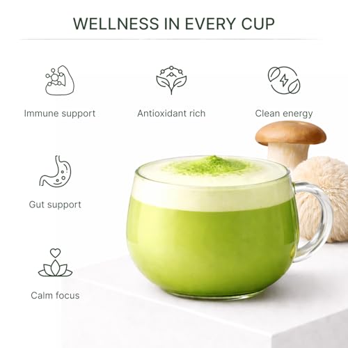 Té matcha orgánico con setas adaptogénicas 30 porciones miniatura 4