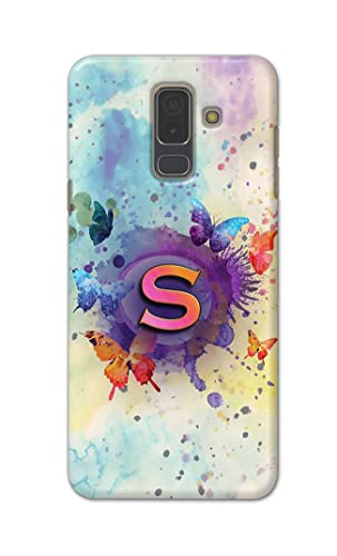 Image of PRINTFIDAA� Printed Hard Back Cover Case for Samsung Galaxy A6 Plus | A6+ | Samsung Galaxy J8 Back Cover (Alphabet S) -2808