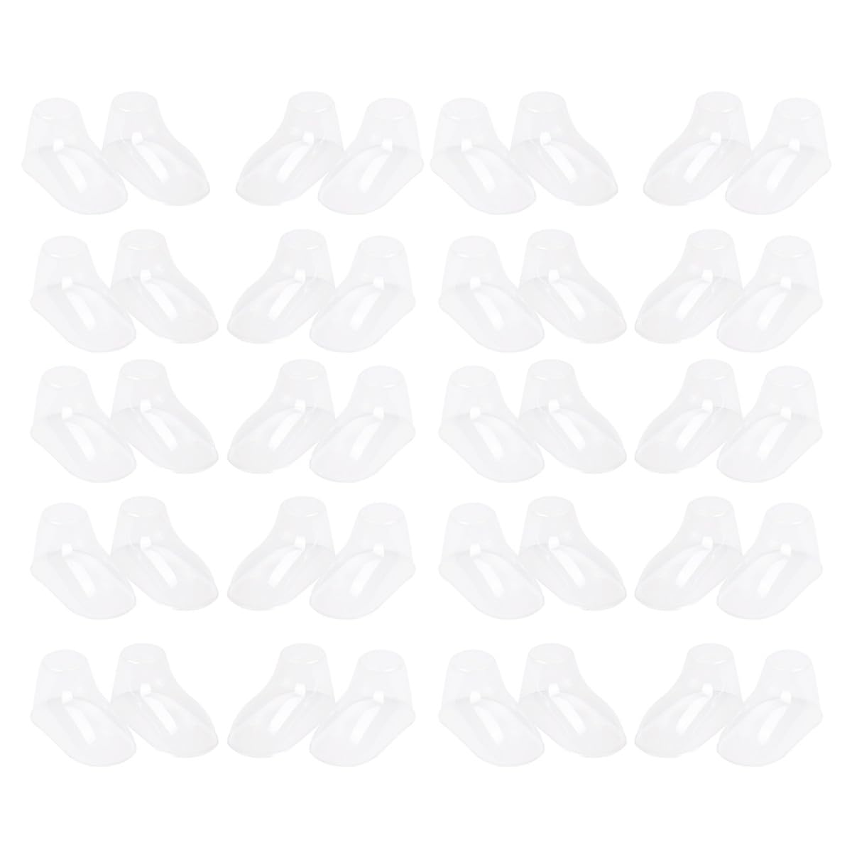 SHINEOFI 100 Stück Pvc Babyfüße Schuhpräsentationsständer für Kleinkinderschuhe Verhindert Verformen und Falten Transparenter Schuhständer für Babysocken und Schuhe