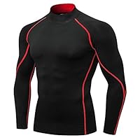 Compressieshirt Heren Lange Mouwen - Ademend Hardloopshirt Sneldrogend Functioneel Sportshirt