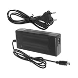 NIYANGLE Adaptador Cargador Patinete Eléctrico con Protección Completa Entrada Compatible con Scooter Eléctrico Negro Compacto y Ligero