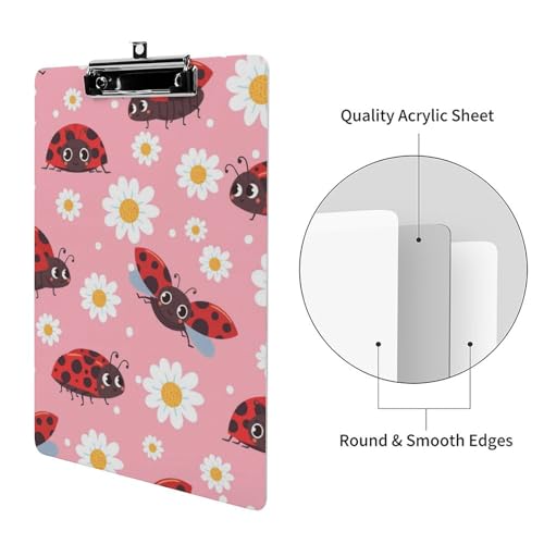 Presse-papiers coccinelle avec pince A4 pour documents - 3