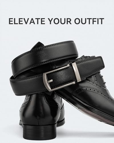 Image of MILORDE Men's Leather Ratchet Belt - 35mm - Customizable Fit