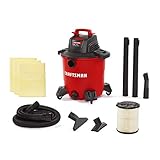 CRAFTSMAN CMXEVBE17590 9 Gallon 4.25 Peak HP Wet/Dry Vac, Portable Shop Vacuum with Attachments and...