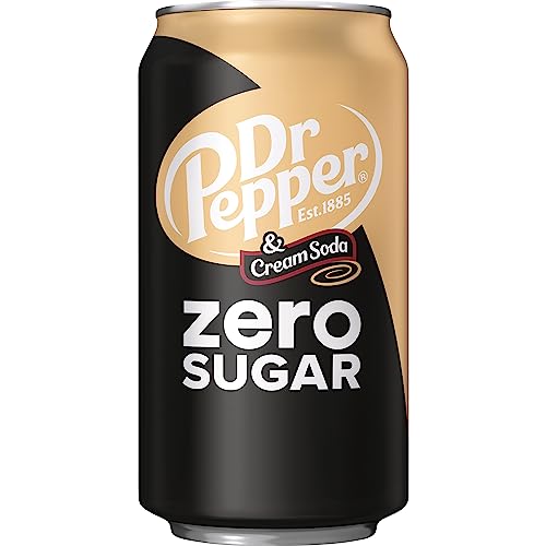 Dr Pepper And Cream Soda Zero Sugar, 12 Fl Oz Cans, 12 Pack #TOP3