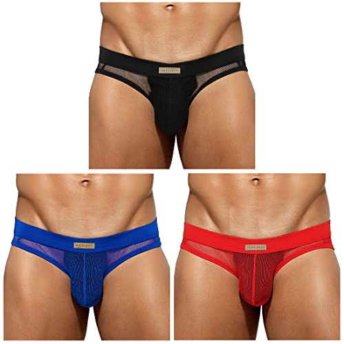 Arjen Kroos Men's Sexy Briefs Mesh Breathable Comfortable Underwear