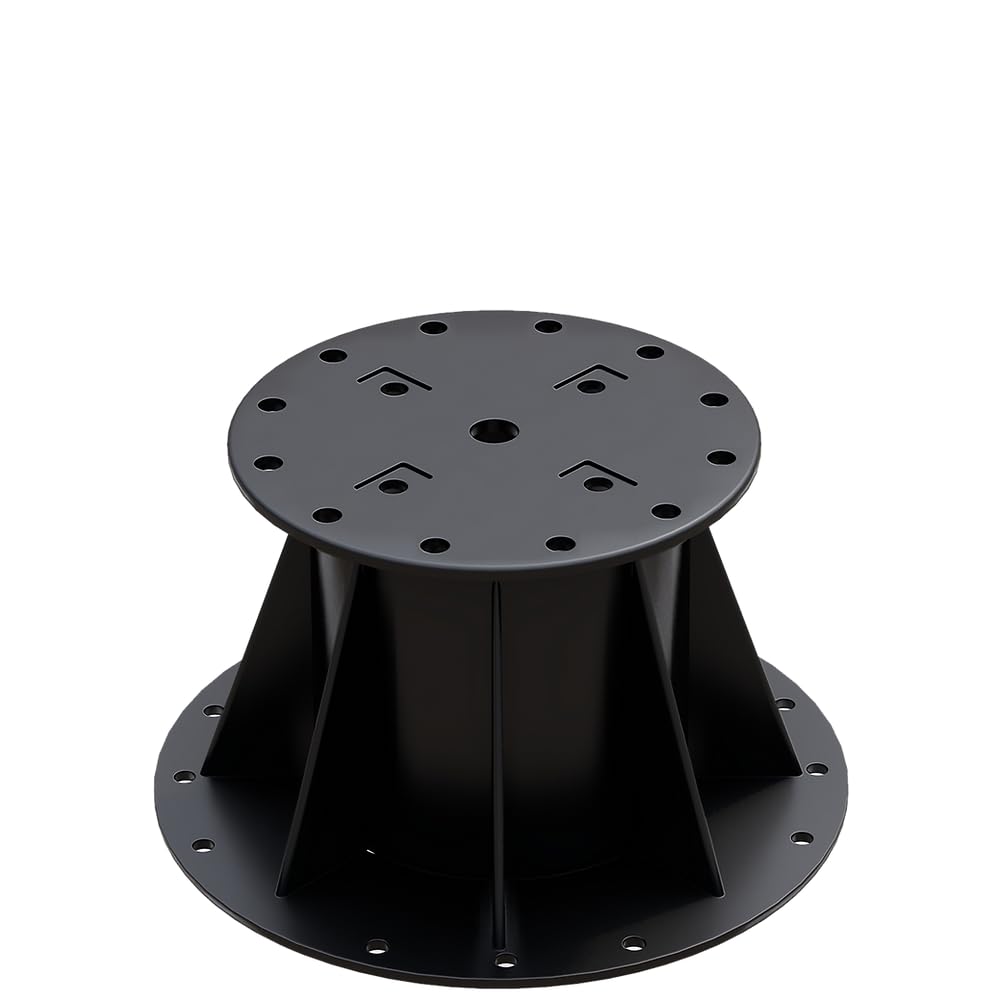 Ceta Adjustable Decking Pedestal, Pack of 10, 28mm-76mm, Shed Base, Riser Bearing Support, Shed Support, Feet Suitable for DIY Projects, Deck Levelling, Shed Levelling, Holds 900kg (82mm-135mm)