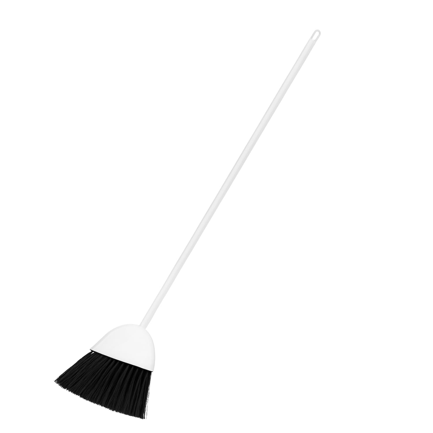 Homeshopa.com White Homeshopa Indoor Outdoor Sweeping Broom, Long Handle Soft Angled Bristle Floor Sweeping Broom Brush, Perfect For Courtyard Garage Lobby Mall Market Floor Home Kitchen Room Office