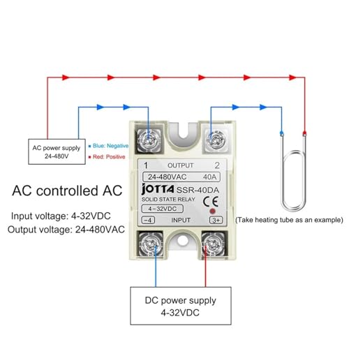 Relais relais semi-conducteur SSR 10DA commande DC charge AC monophasé - 3