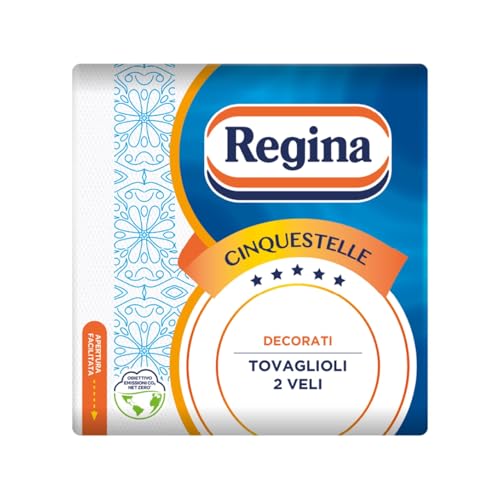Regina Cinquestelle, 1 Confezione da 43 Tovaglioli a 2 Veli