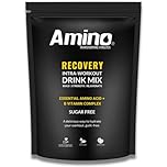 Amino Recovery - EAA & BCAA Intra Workout Powder - 7000mg EAA Amino Acid Recovery Drink & BCAA Powder - Protect Muscle & Aid Recovery - Sugar Free & Vegan (Red Berry, 22 Servings)