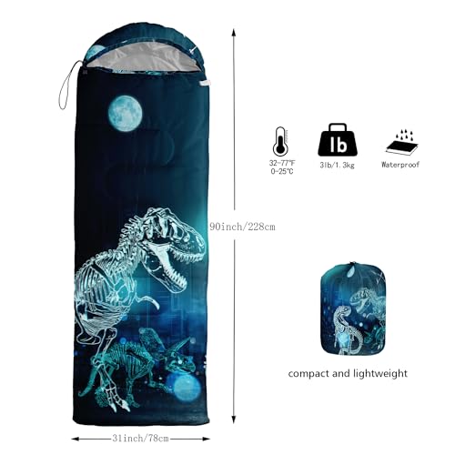 Sleeping Bags para Adultos y Niños Bolsas de Dormir para Camping Ligera Impermeable para 3 Temporadas miniatura 4