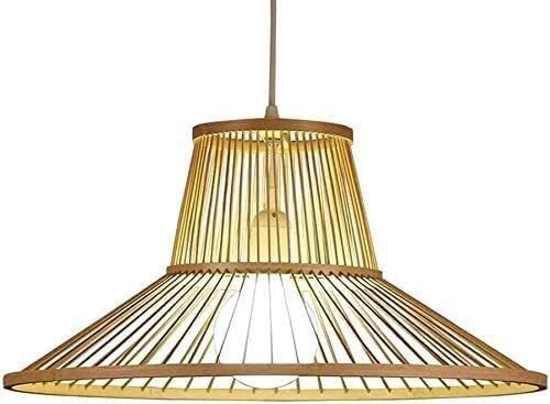 Genérico Luz de soporte Lámpara colgante estilo japonés villa con pantalla araña hecha a mano 1 luz,Lámpara de araña