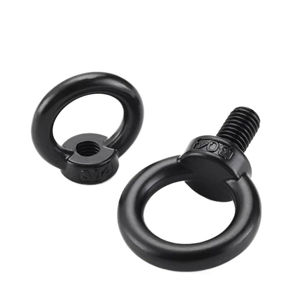 Golfari di sollevamento con rivestimento Dacromet nero in acciaio inossidabile 304(Ring Bolts ONLY)