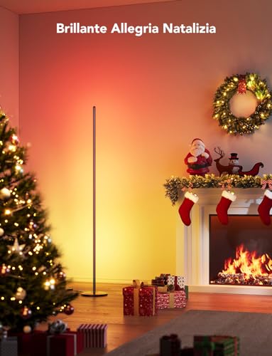 Govee Lampade da Terra LED RGBIC, Piantana Lampada da Terra Funziona con Alexa, Matter, APP, 16 Milioni di Colori Musica Sincronizzazione a Luce Calda per Soggiorno, Camera da Letto, Ufficio - Immagine 1