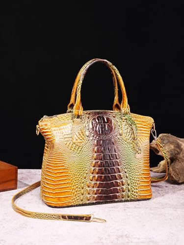 Image of Makcr Joacbv Women Purse Satchel Bag Long Crossbody Classy Tote Bag Top Handle Vegan Leather Ladies Handbags Embossed Pattern