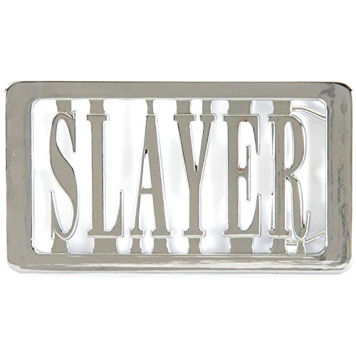 Slayer Men's Rectangle Belt Buckle Silver