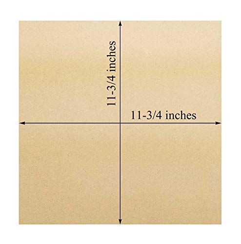 Studio Papilia 3/4" Thick Mdf Board Square, 12 Inch 2-Pack | Smooth Unfinished Wooden Shape | Art Panel | Wood Board Crafts | Diy Plaque Plank Cutout | Blank Sign Tray | Artist Painting | Fiberboard #TOP4