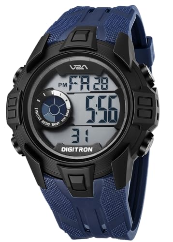 Image of V2A Digitron 2117 Sports Watch for Men & Boys | Alarm, Stopwatch, 12 /24H | 3 ATM Water Resistant | Luminous Display | Gifts for Men & Boys