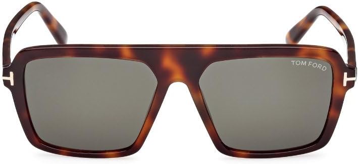Tom Ford Vincent Green Square Men's Sunglasses FT1176 53N 56
