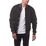 Pro Club Men's Varsity Fleece Baseball Jacket - Image 4
