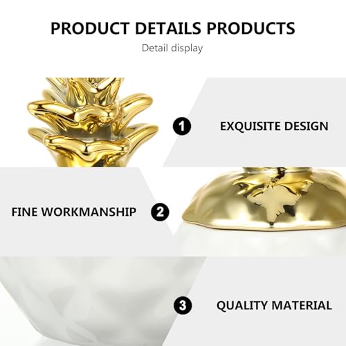 Contenedor para joyas de piña para decorar el escritorio de oficina y organizar mesas de noche 4