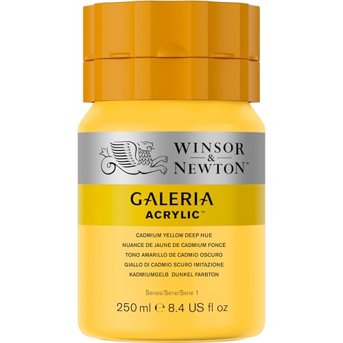 Image of Winsor & Newton Galeria Acrylic Paint, 250-ml Bottle, Cadmium Yellow Deep Hue