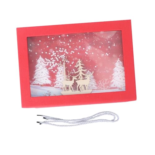 NOLITOY 1pc Christmas Box Packaging for Candies Snacks and Toys Holiday Supplies Adorable Elk Pattern for Parties and Celebrations