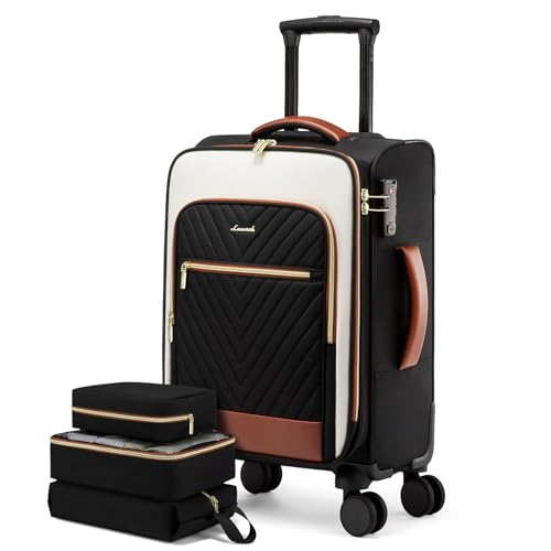 LOVEVOOK 20-Inch Carry-On Luggage with TSA Lock