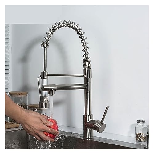 Robinet de cuisine en laiton à double commande pour simplifier la vaisselle et la cuisine au quotidien