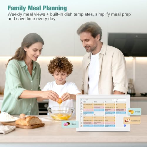 10.1 Inch Digital Calendar with Touch Screen, Wall Mountable, Multi-Platform Calendar Sync to Smart Electronic Chore Planner, Gifts for Mom. - image 7