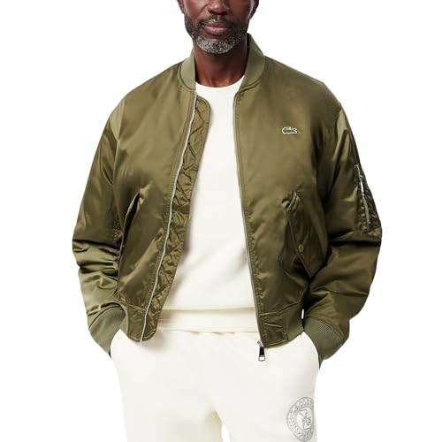 Lacoste Men's Water-Repellent Padded Bomber Jacket