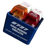 PANGBOER 航空警報キーホルダー リアルなコックピットボタン 点滅ライトでシミュレーション 愛好家向け