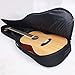 GLEAM Acoustic Guitar Gig Bag - Guitar Case 0.35 Inch Foam Padding Fit 39-41 Inch, Waterproof, Black with Hanger Loop