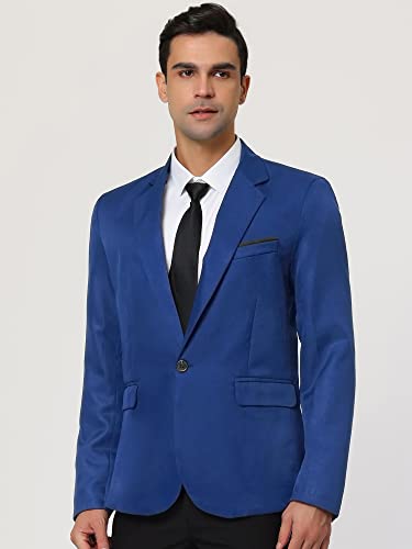 Lars Amadeus Men's Business Casual Sport Coats Slim Fit One Button Dress Blazer3