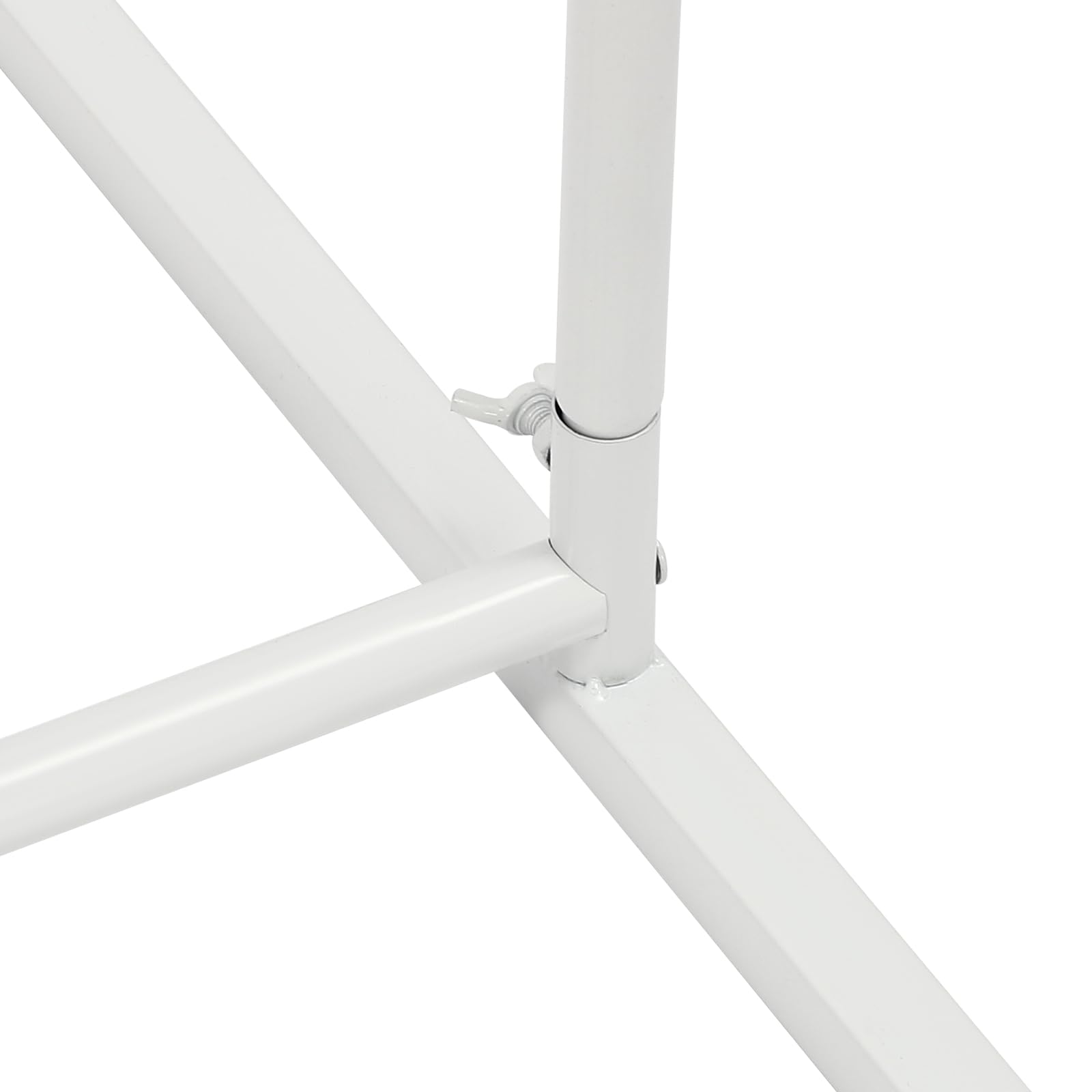 Arche de mariage rectangulaire en métal avec housse en tissu - Arche de rose solide - Support moderne pour arche de ballons - Kit pour fête de mariage - Décoration de jardin (blanc + blanc, 2 x 2 m)