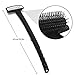 Renook Folding Back Scratcher 16.65'', Oversized Bristled Scratching Head Exfoliating Body Brush, Long Handle with Massage Rollers, Labor-Saving and Flexible Gift from Stop itching!