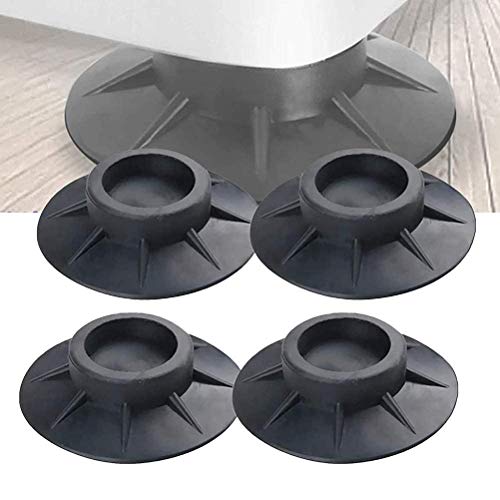 BATYY 4 peças de almofadas de pé para máquina de lavar e antivibração, tapete antiderrapante para má