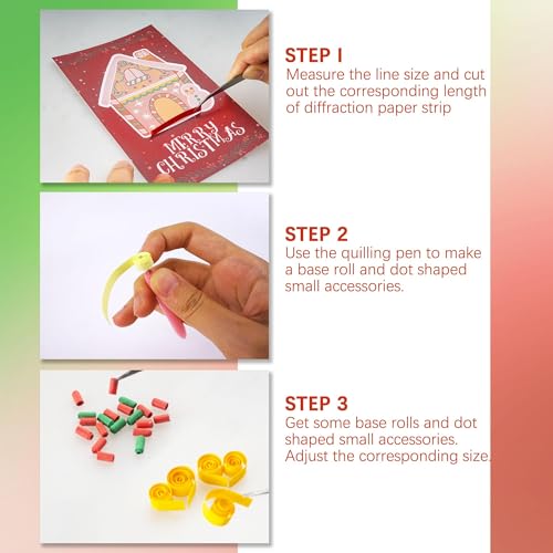 Halandar Kit de quilling para iniciantes para crianças e adultos, kit de artesanato DIY para criança